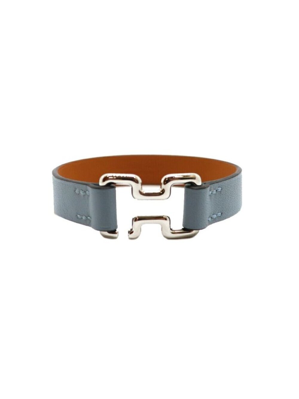 Hermes Heaven Tonight Bracelet Swift Blue Bangle Leather